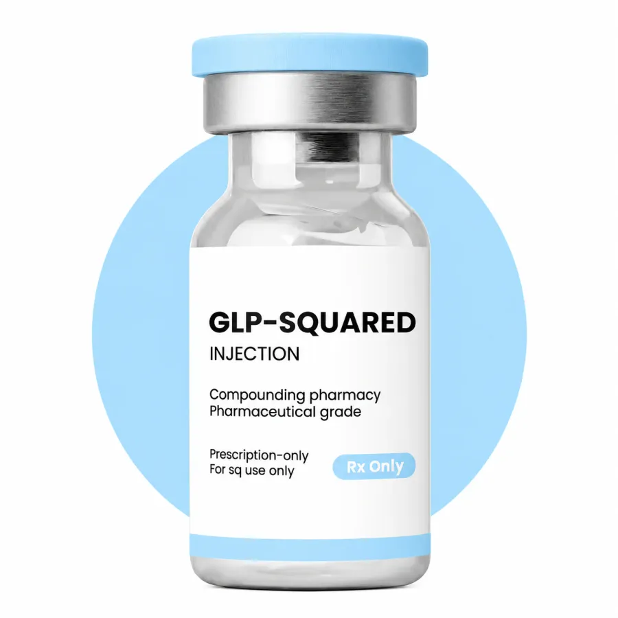 Pharmaceutical-grade GLP-1 peptide injection vial used in physician-supervised protocols